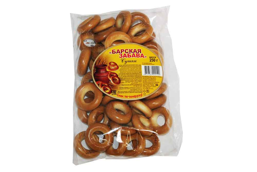 Сушки Барская забава п/п пакет 250г