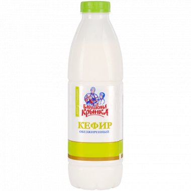 Кефир "Бабушкина крынка" обезжиренный 900 мл бут ПЭТ