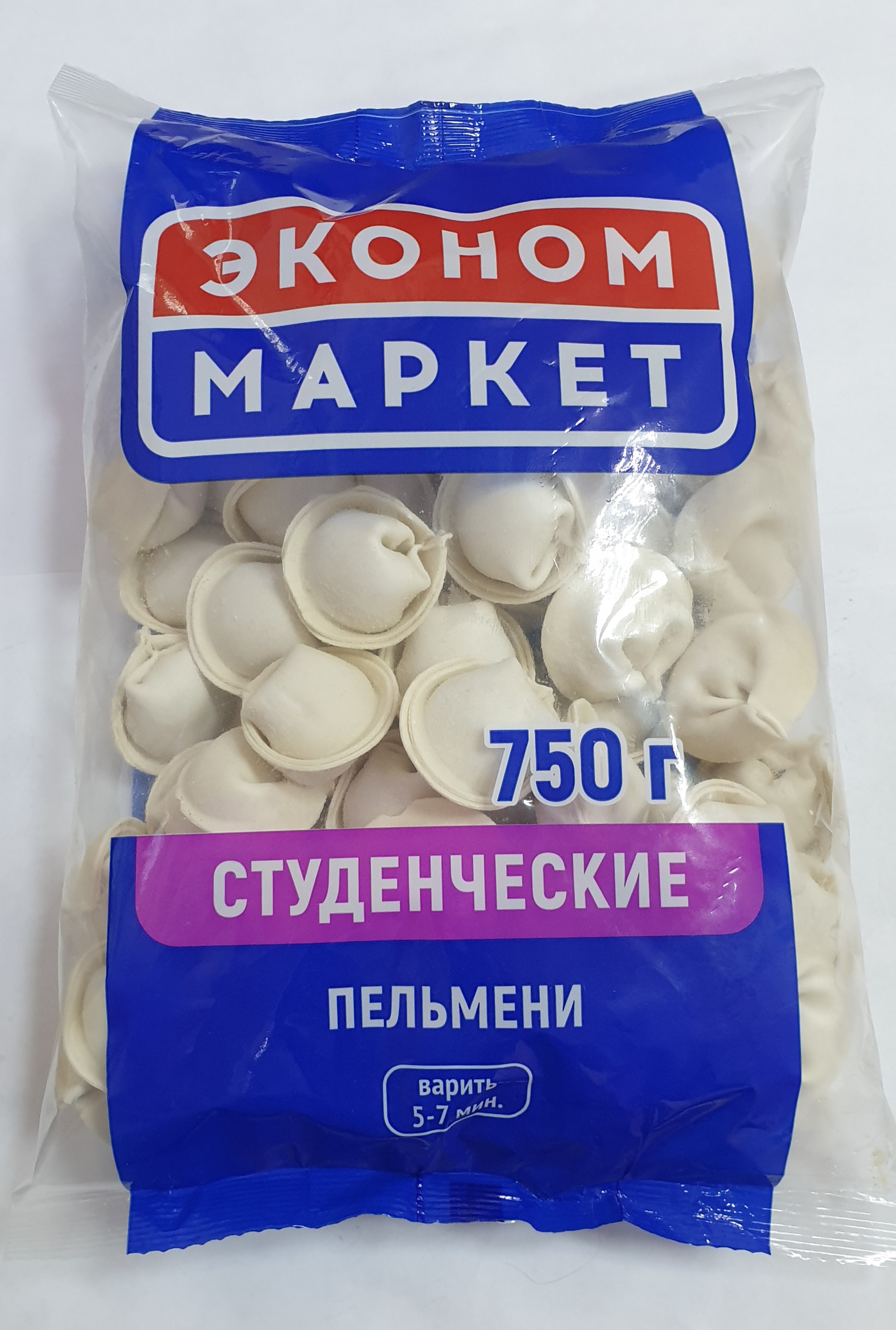 Пельмени «Эконом Маркет» Студенческие, 750г