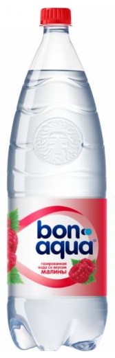 Вода Бонаква со вкусом малины газированная 1л