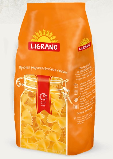 Макаронные изделия Лиграно Бабочки гр.Б 450г