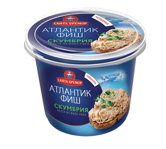 Паста из филе рыб Атлантик Фиш со скумбрией 140г Санта Импэкс