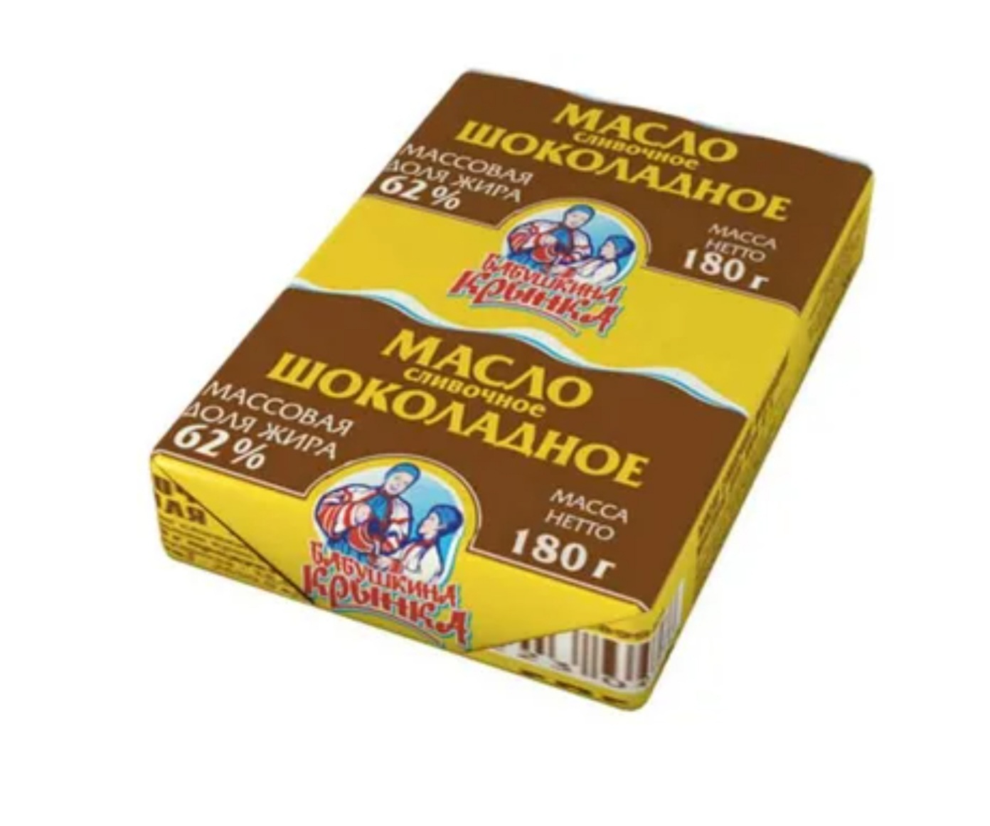 Масло шоколадное «Бабушкина крынка» 62%, 180 г