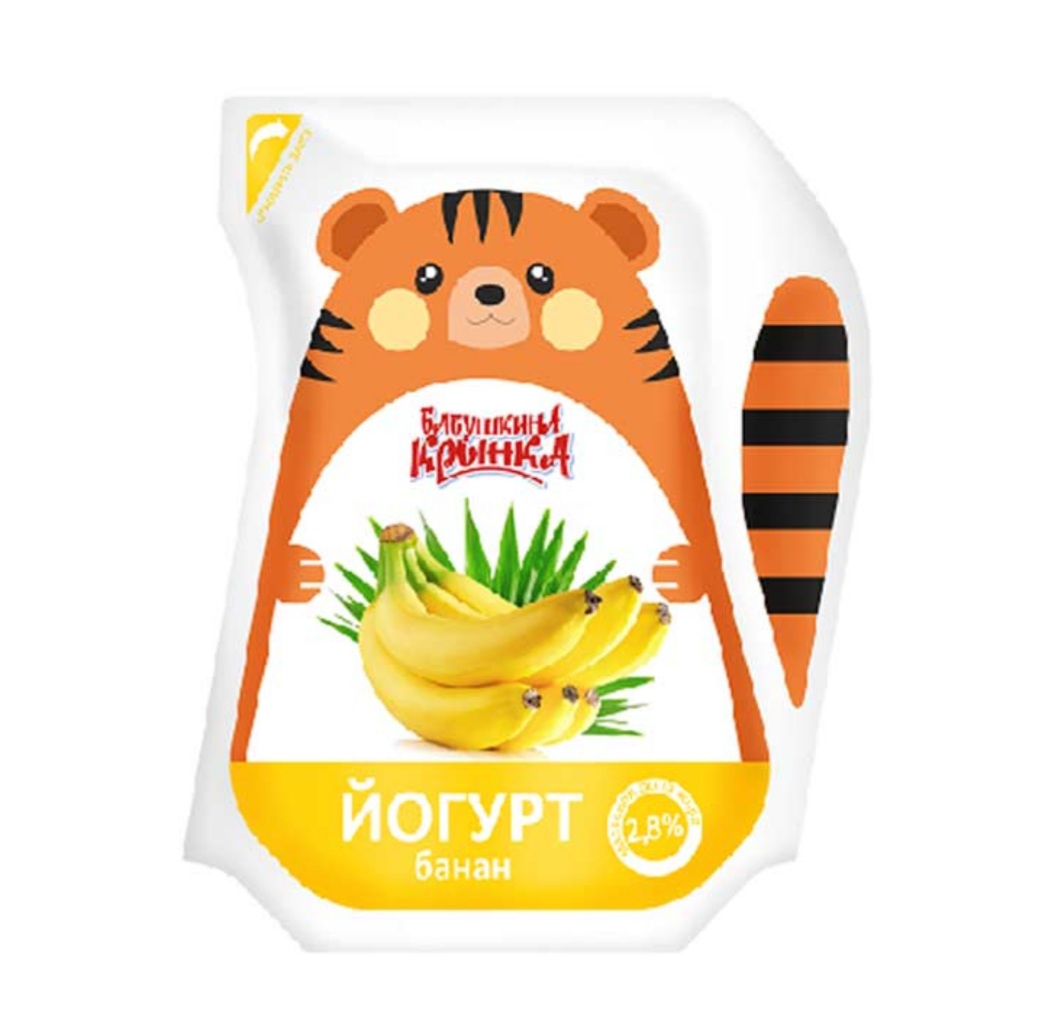 Йогурт фруктовый «Бабушкина крынка» банан, 2.8%, 200 г
