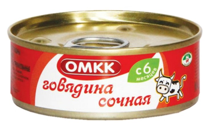 Консервы для дет/пит Говядина сочная 100г