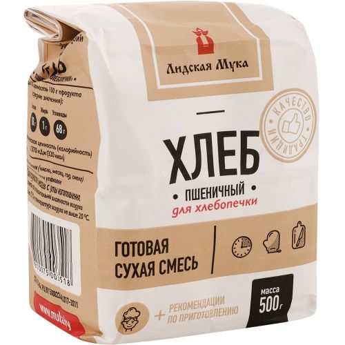 П/ф мучной Хлеб пшеничный для хлебопечки 500г