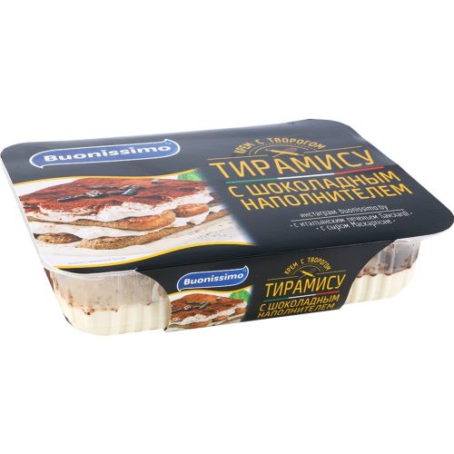 Крем Тирамису с шоколадным наполнителем с творогом и печеньем 600г