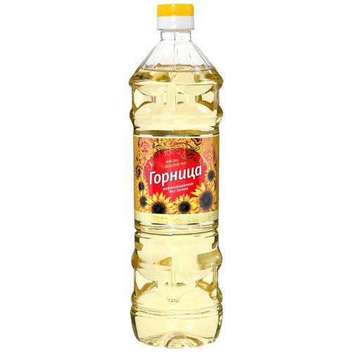 Масло подсолнечное "Горница" раф.дез. 0,8л