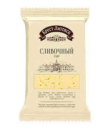 Сыр полутвердый «Брест-Литовск» Сливочный, 50 %, 200 г