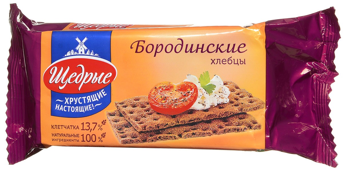 Хлебцы Щедрые бородинские 100г