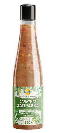 Соус оригинальный "Салатная заправка "Чеснок зелень паприка в бутылке 320г