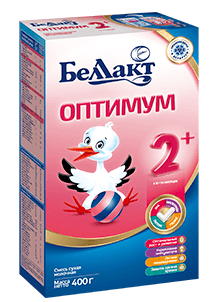 Смесь сухая молочная для питания детей раннего возраста Беллакт Оптимум 2+