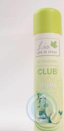 Освежитель воздуха "Lis Club" мохитто, фрукт.лед 300мл