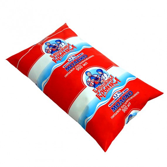 Молоко "Бабушкина крынка", жирность - 3,2%, 500 мл.