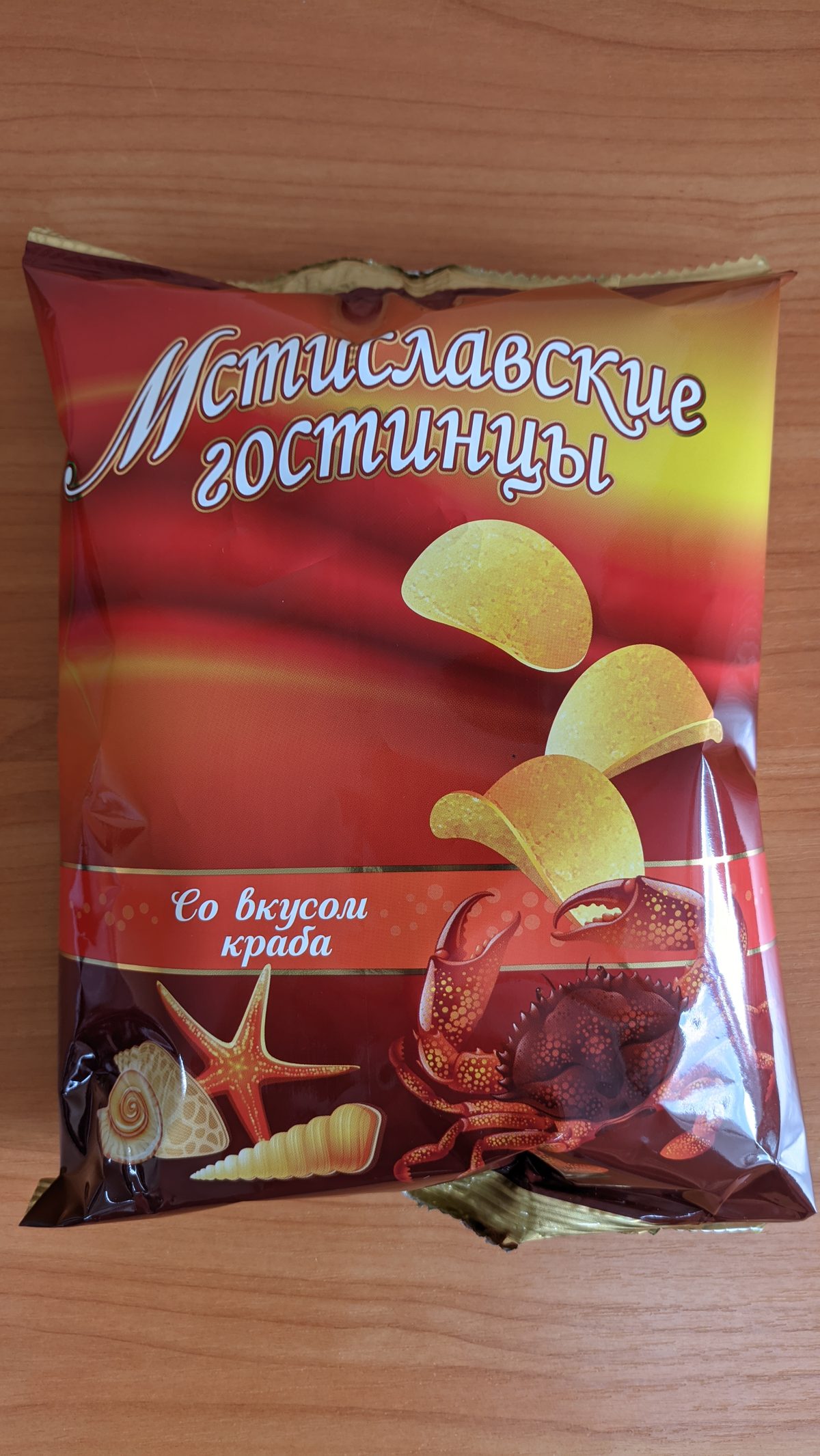 Картофелепродукт обжаренный "Оригинальный" со вкусом краба, 40гр