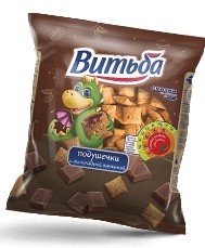 Подушечки с шоколадной начинкой ц/п 350г