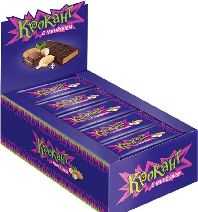 Батончик "Крокант" с миндалем 28г