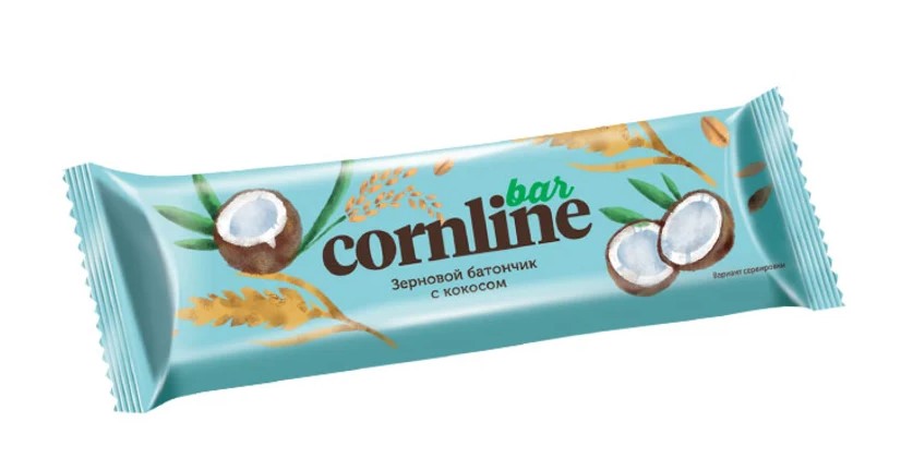 Батончик Корнлайн с кокосом 30г