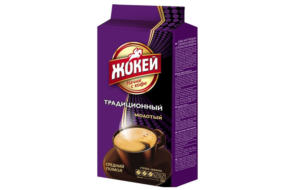 Кофе молотый Жокей Традиционный натуральный жареный 250г