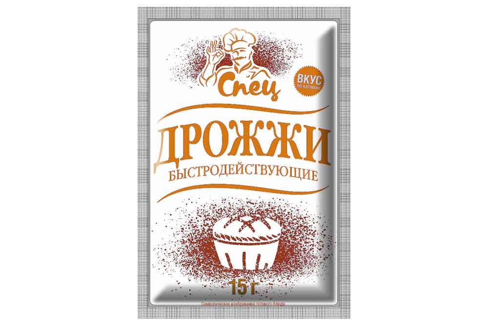 Дрожжи хлебопекарные сушеные Спец 15г