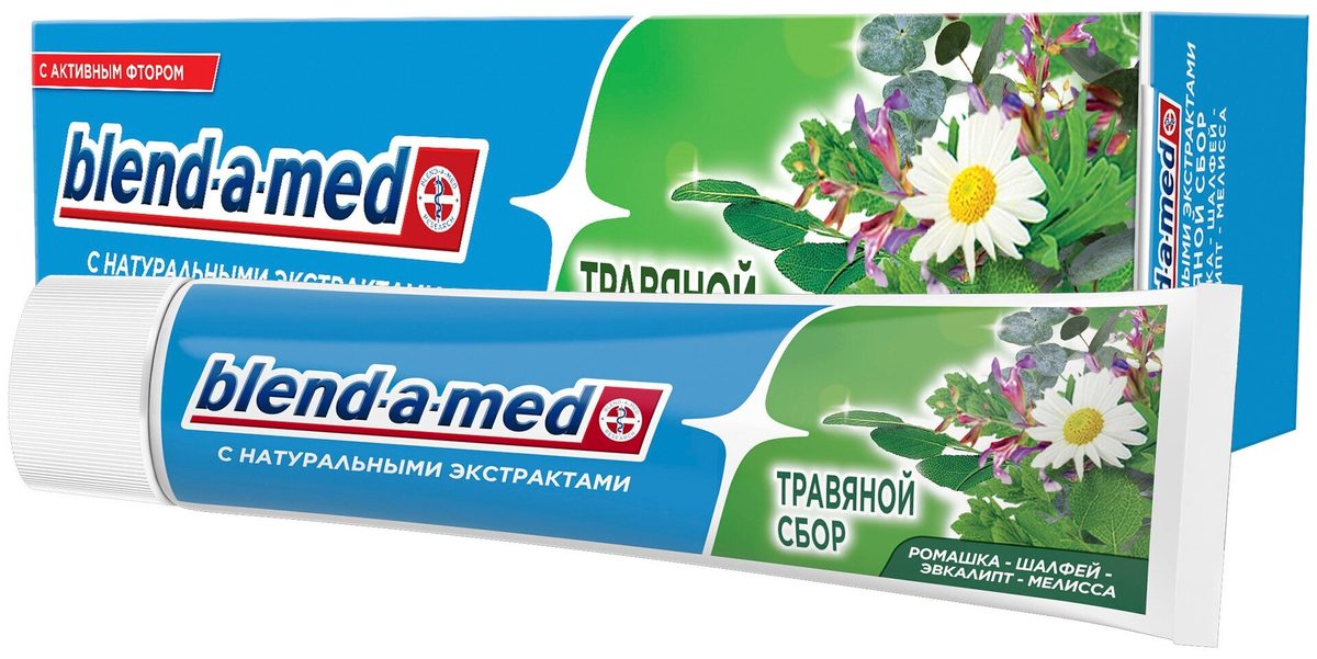 Зубная паста «blend-a-med» травяной сбор 100 мл.