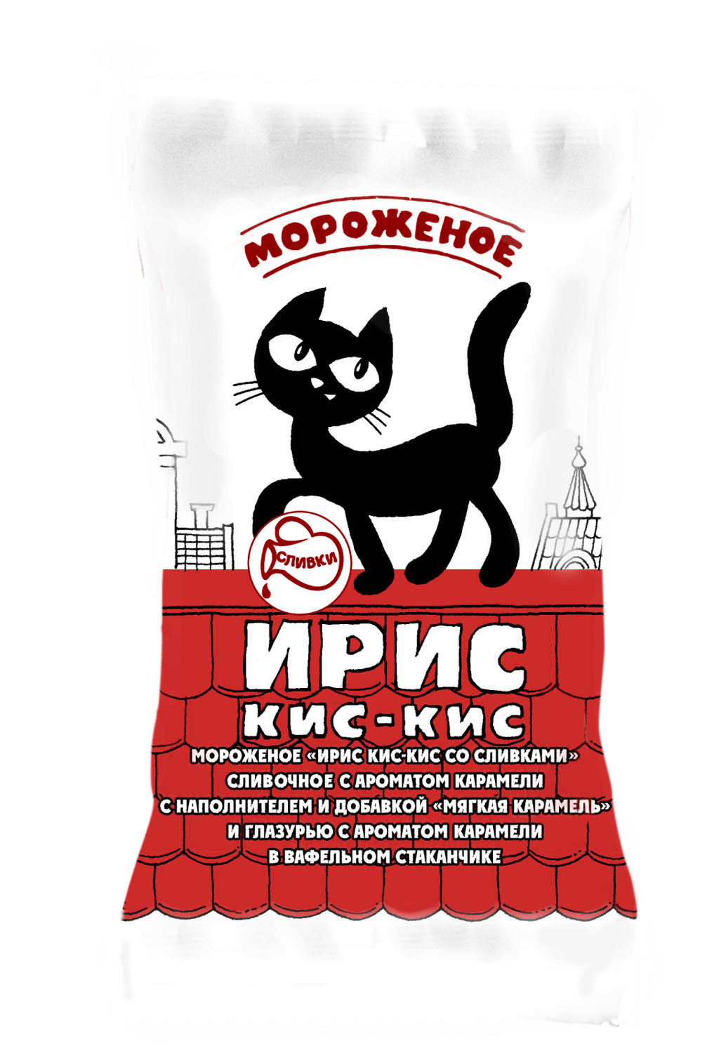 Мороженое "Ирис кис-кис" мяг.карам. 75 гр