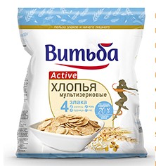 Хлопья мультизерновые 4 злака 250г