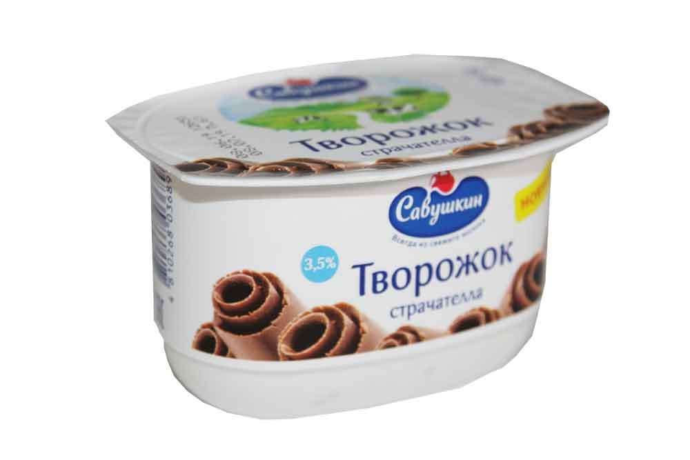 Паста творожная Савушкин Страчателла 3,5% 120г