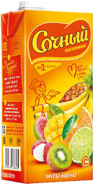 Напиток Сочный Витамин Мультифрукт 0,95л
