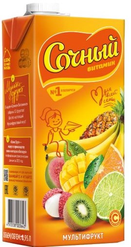 Напиток Сочный Витамин Мультифрукт 1,95л