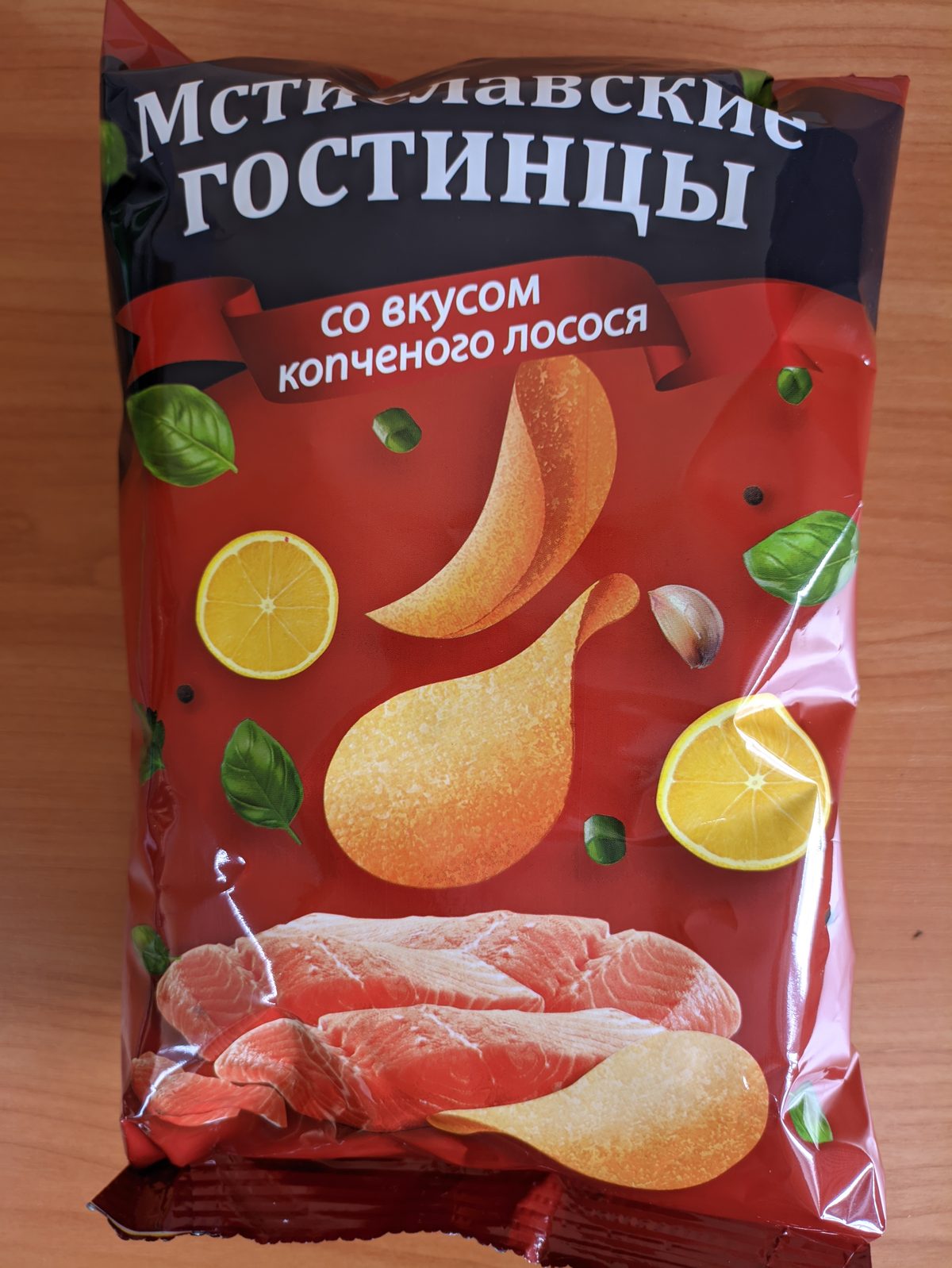 Картофелепродукт обжаренный "Оригинальный" со вкусом копченого лосося, 60гр