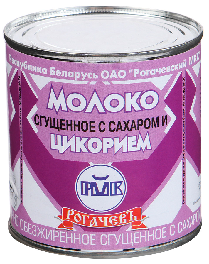 Молоко частично обезжиренное сгущенное с сахаром и цикорием 7% ж/б 380г