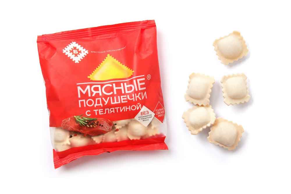 П/ф в тесте мясные подушечки с телятиной 430г