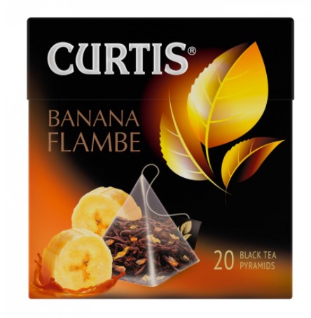 Чай черный байховый Curtis Банана Фламбе 1,8г*20п