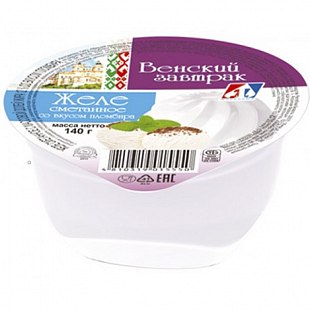 Желе сметанное пломбир 12% п/ст стакан 140г