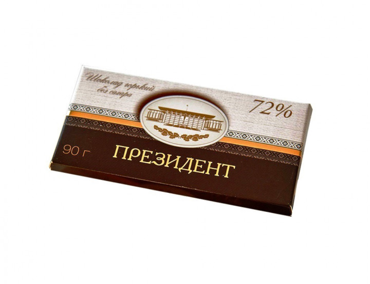 Шоколад горький Президент десертный бес добавления сахара 72% 90г