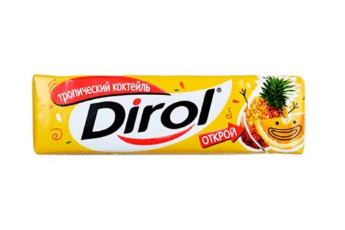 Жевательная резинка Дирол тропический коктейль 13.6г Россия