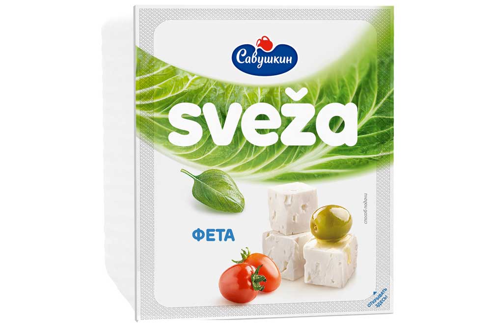Сыр творожный Sveza Фета 45% 200г