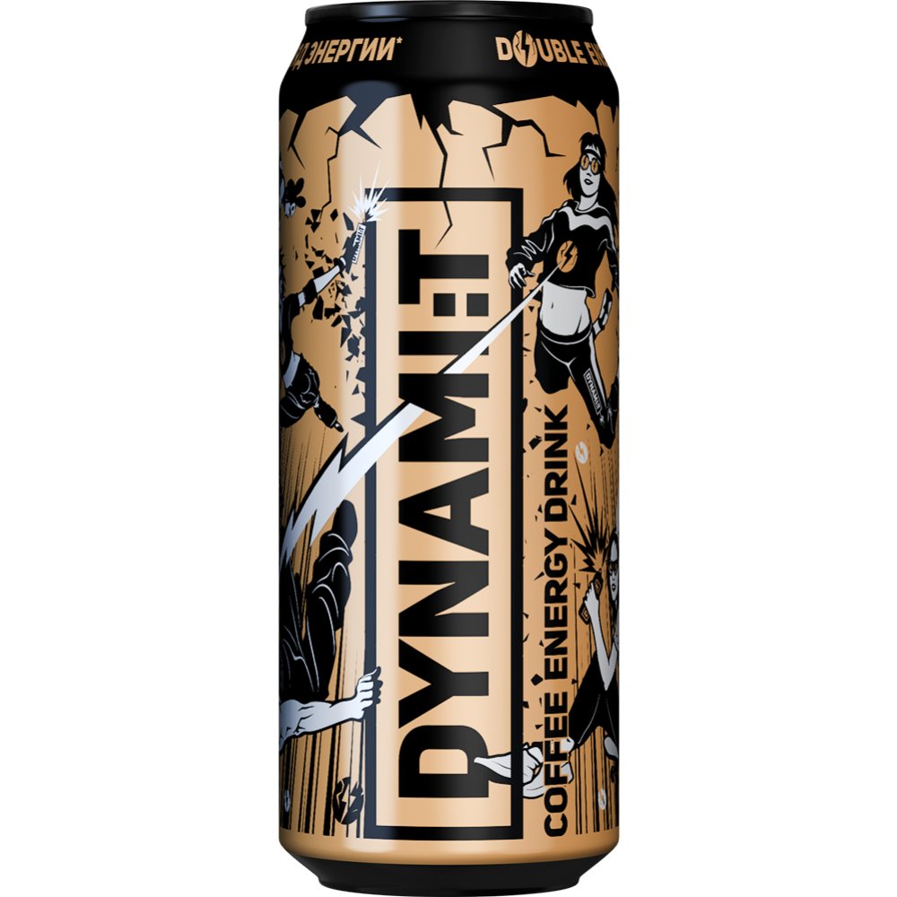 Напиток б/а газ спец наз энерг непастер Dynamit Coffe Energy Drink ПЭТ 0,5л