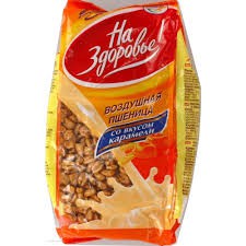 Воздушная пшеница со вкусом карамели глазир 100г