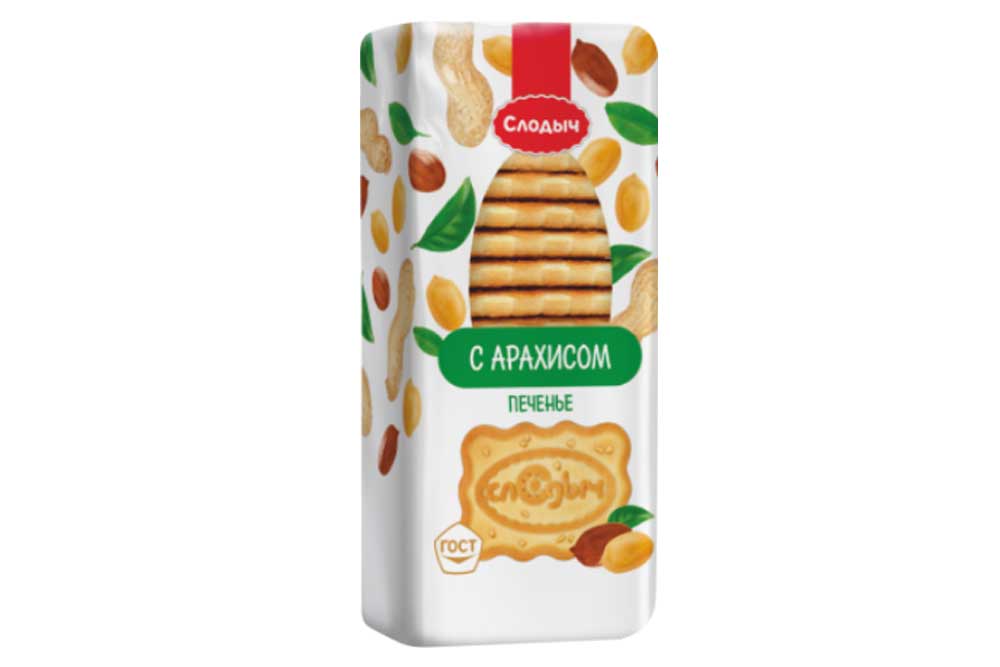 Печенье Слодыч с арахисом 390г