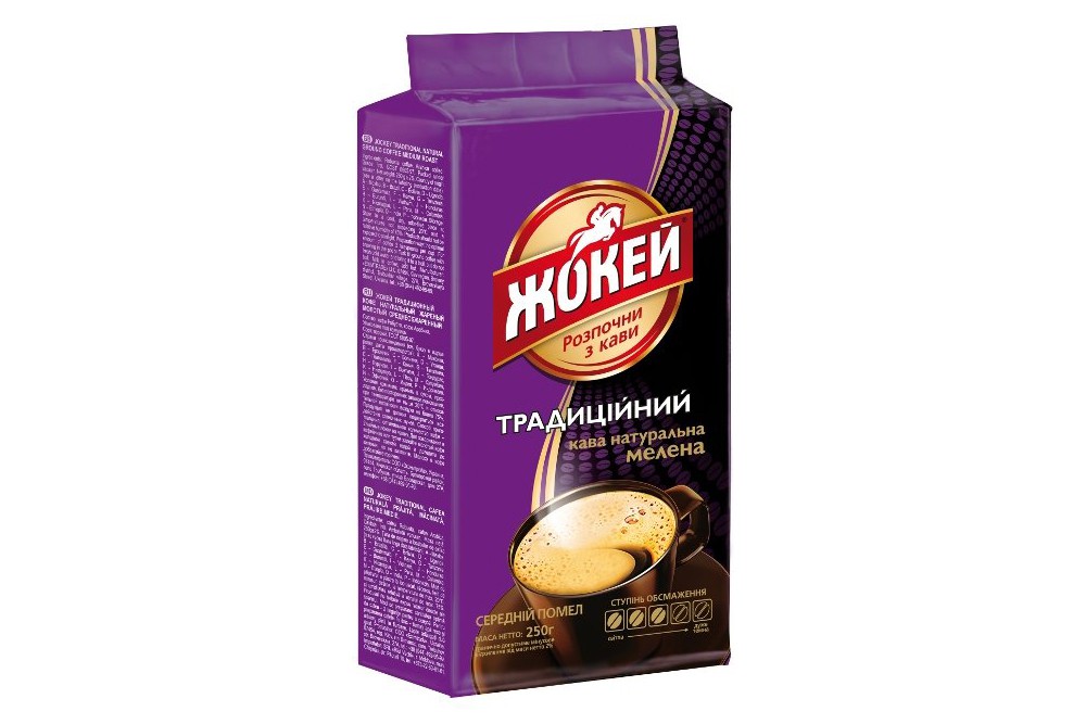 Кофе молотый "Жокей" Традиционный в/у 100г