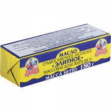 Масло сладкосливочное «Бабушкина криничка» Элитное, несоленое, 84%, 180 г