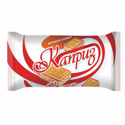 Мороженое Каприз пламбир шоколадный с кус шок глаз на печ 95г