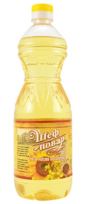 Масло подсолнечное Шеф-Повар рафинированное дезодорированное 850мл