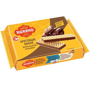 Вафли "Яшкино" Вафельный сэндвич 180г