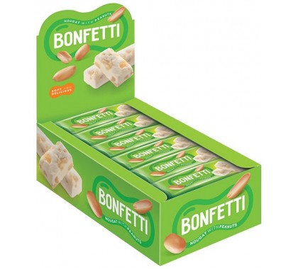 Батончик "Бонфетти" нуга с арахисом 25г