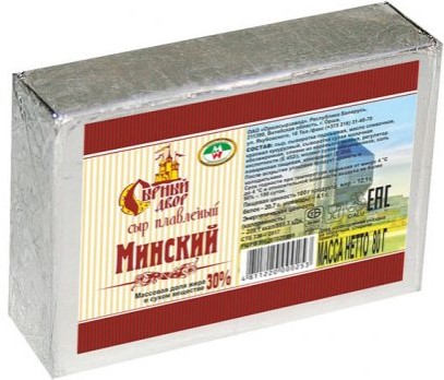 Сыр Минский 30 % 80г