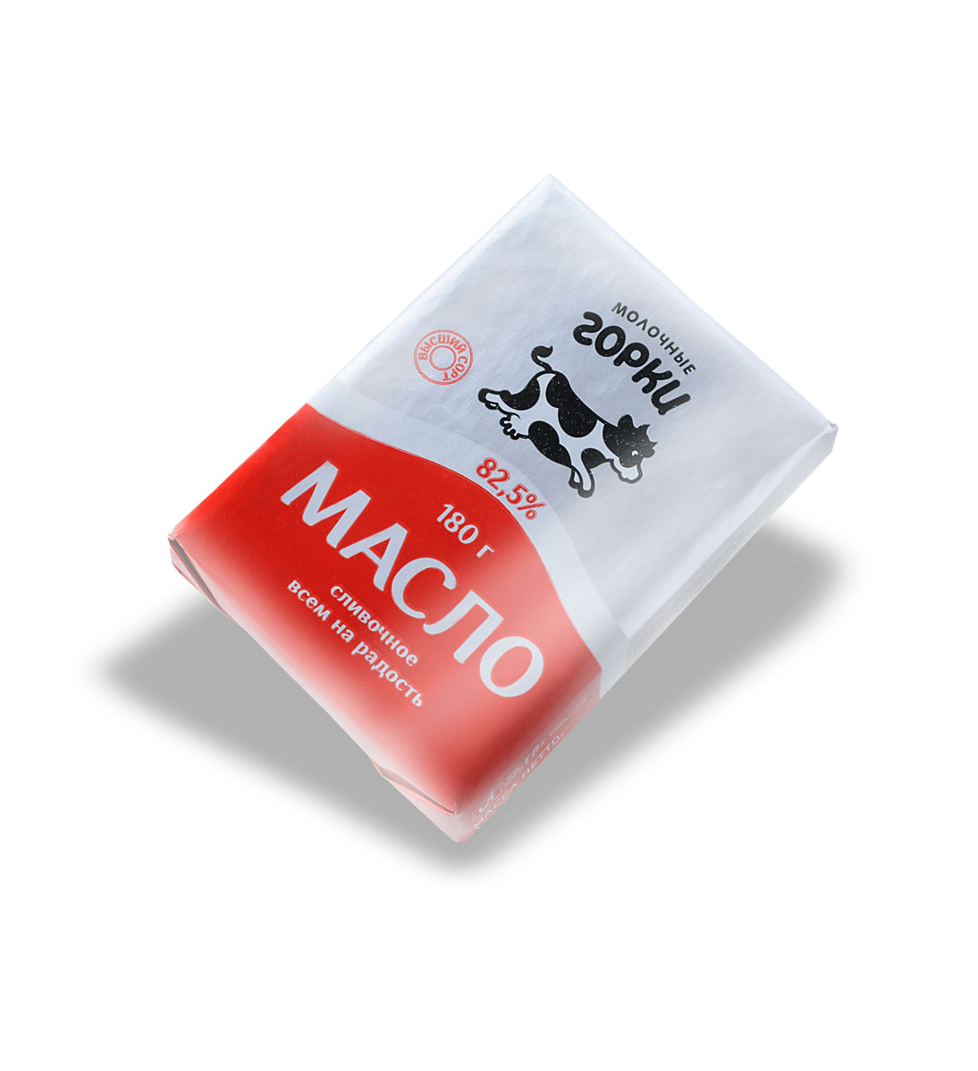 Масло слив. "Молочные горки" 82,5% 180 г. (фольга)