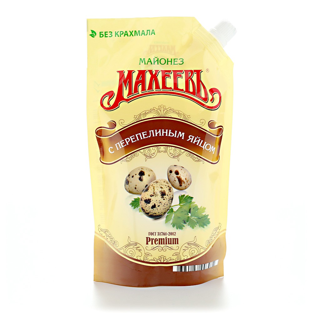 Маянэз з перапяліным яйкам Махеевъ 67% дой-пак з дос 190г